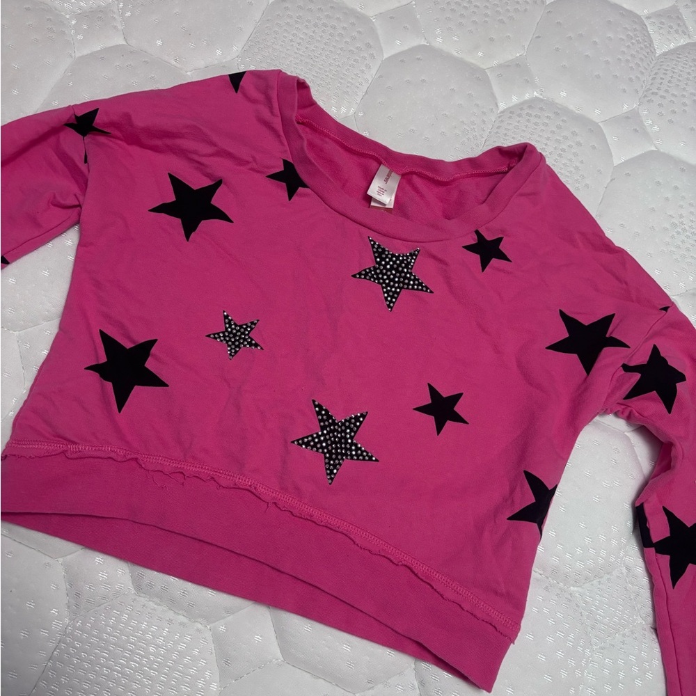 Pink and black star shirt
